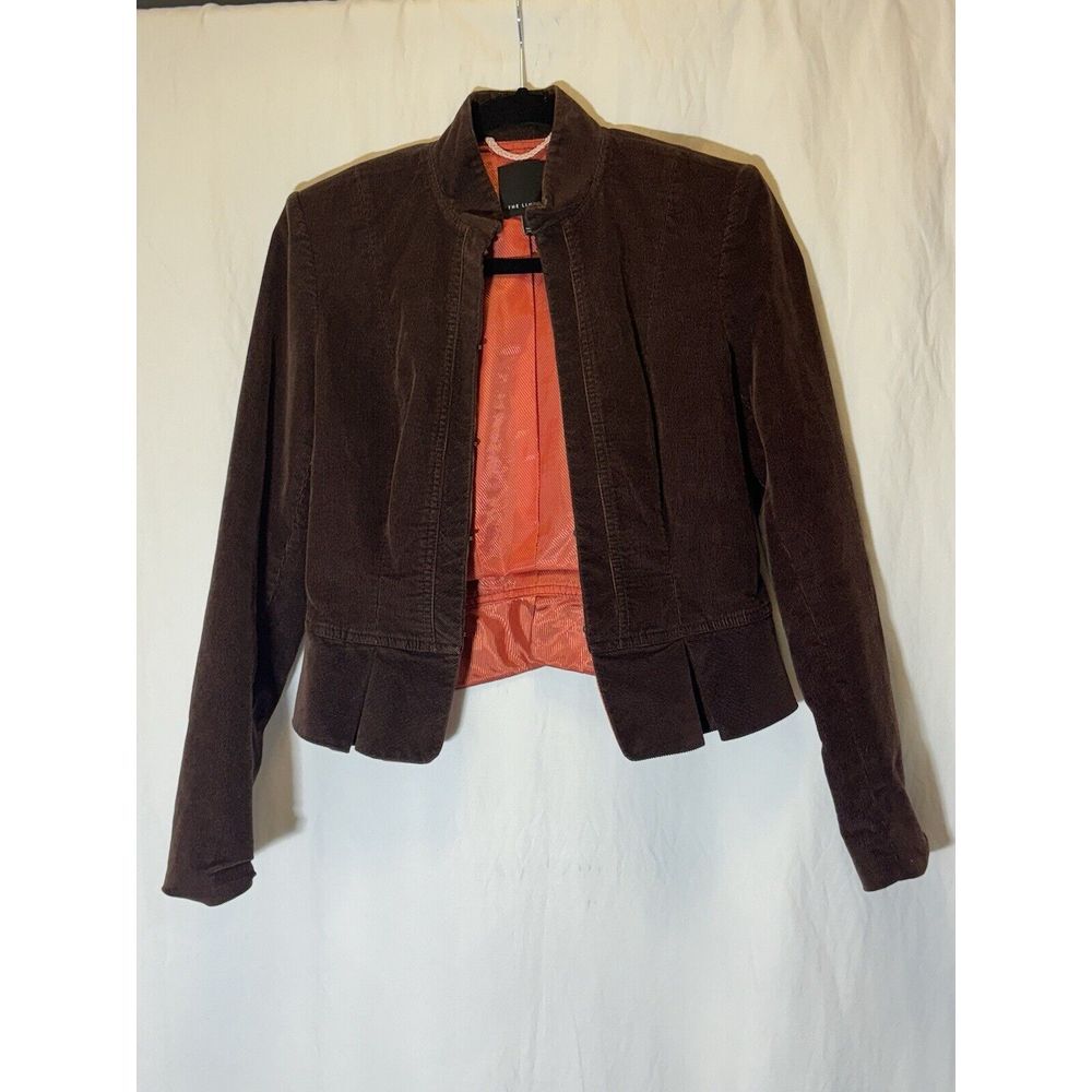 The Limited Women's Brown Peplum Corduroy Jacket Sz‎ 2 J15